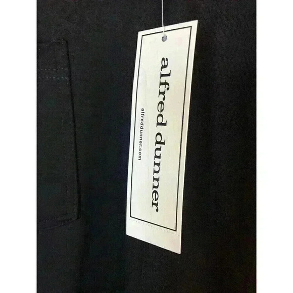 Alfred Dunner Size XL Black Ponte Knit Dress Pants Silver Studs Pockets NWT - Picture 3 of 6